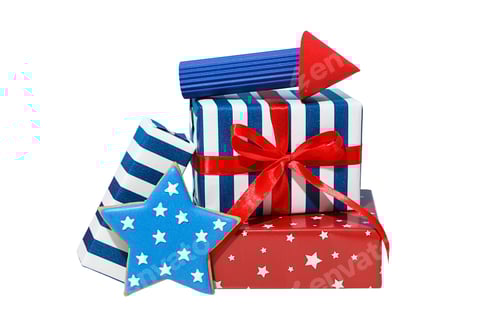 Preview: Festive Presents with Patriotic Decorations for Holiday
