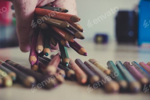 Preview: Colored pencils
