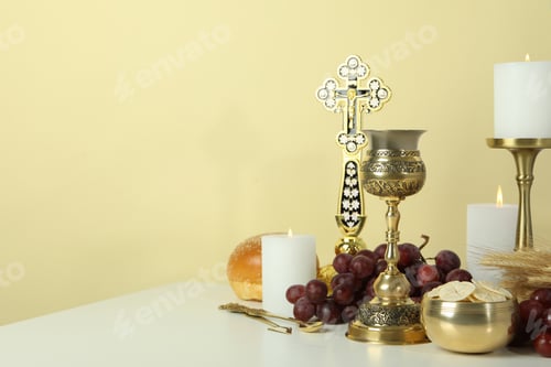 Preview: Concept or composition of Eucharist, space for text