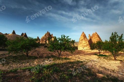 Preview: Amazing sunset over Cappadocia. Turkey. Europe