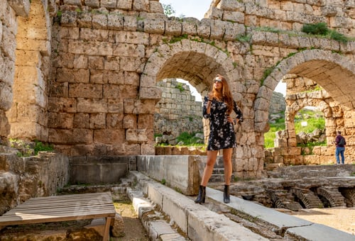 Preview: Perge Ancient City, Antalya - Turkey. April 04, 2019.