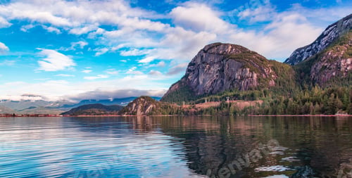 Preview: Canadian Nature Landscape Background. Chief Mountain in Squamish, BC, Canada