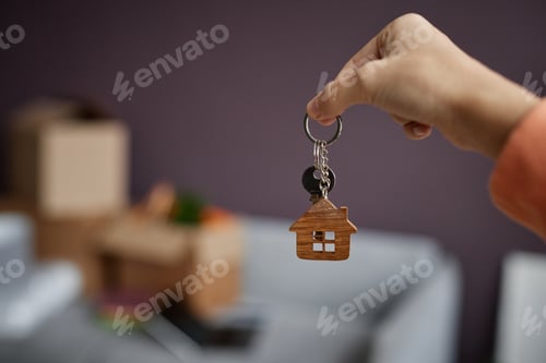 Preview: Woman getting keys from new apartment