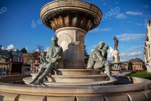 Preview: North Macedonia located by the Vardar River. Skopje