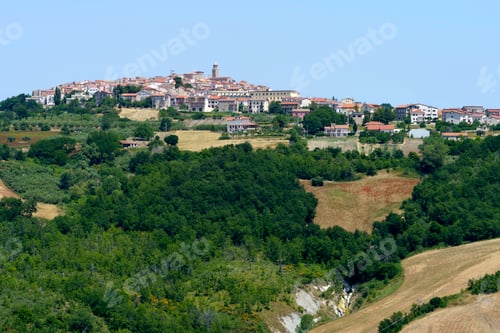 Preview: Landscape in Campobasso province, Molise, Italy. View of Palata