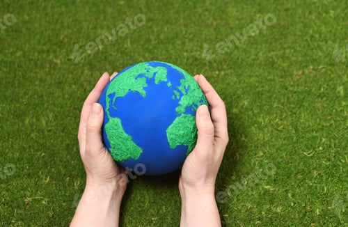 Preview: Hands with Earth planet