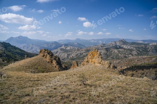Preview: Karadag volcanic mountain range in Eastern Crimea, on a Black Sea shore