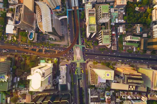 Preview: Bangkok Downtown. Thailand. Financial district and business in urban city in Asia.