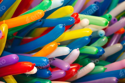Preview: Colorful balloons with a fun holiday background