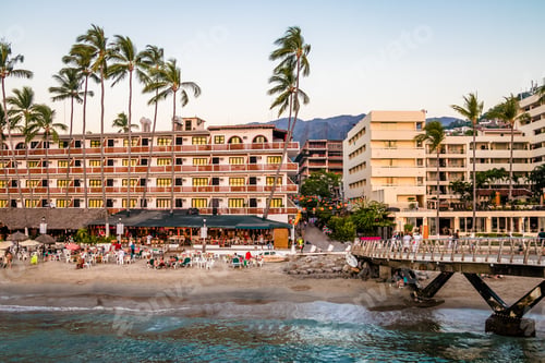 Preview: Puerto Vallarta buildings and beach - Puerto Vallarta, Jalisco, Mexico