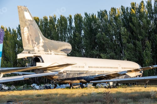 Preview: Disassembled plane in the aircraft graveyard