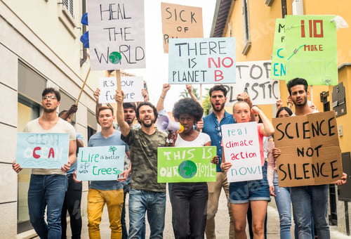 Preview: Activists demonstrating against global warming