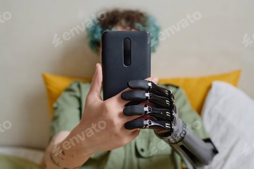 Preview: Girl with Disability Taking Selfie