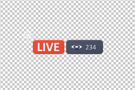 Preview: Live Stream Counting 3D Icon