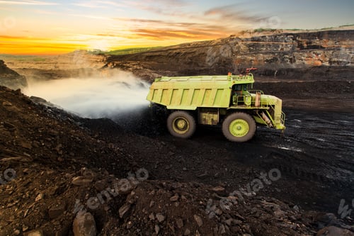 Preview: Coal mining. The truck transporting coal, Thailand.