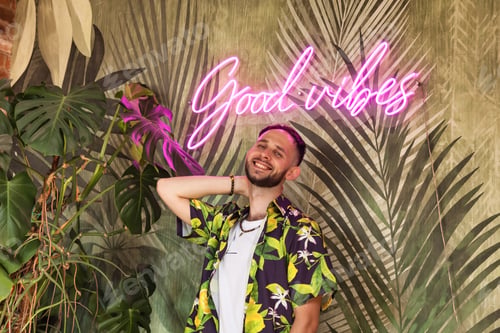 Preview: Feeling the Good Vibes in This Tropical Setting With Neon Lighting