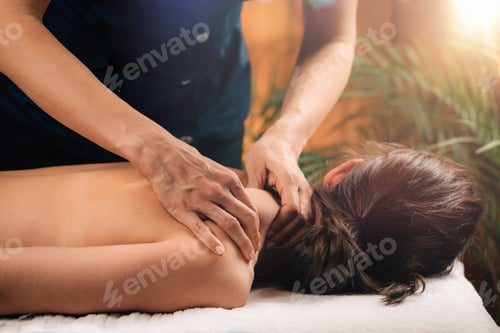 Preview: Woman Enjoying Deep Tissue Massage