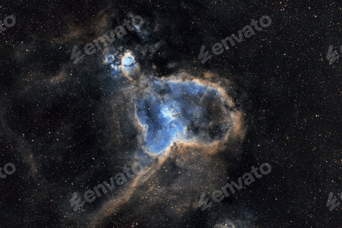 Preview: Lagoon nebula on a starry sky at night - perfect for wallpapers
