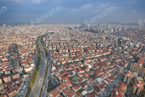 Preview: highway road multilevel junction in istanbul