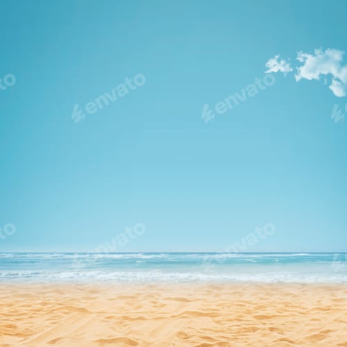 Preview: Beautiful beach with golden sand