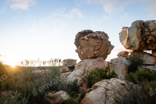 Preview: Landscape with rock formations