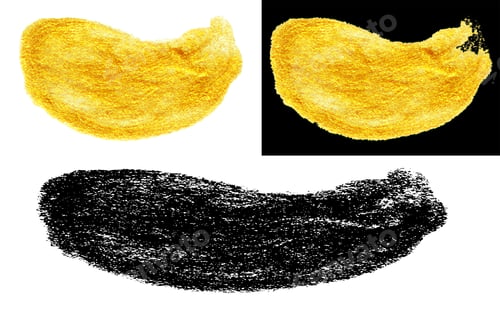 Preview: illustrations of hand drawn gold and black smear stain