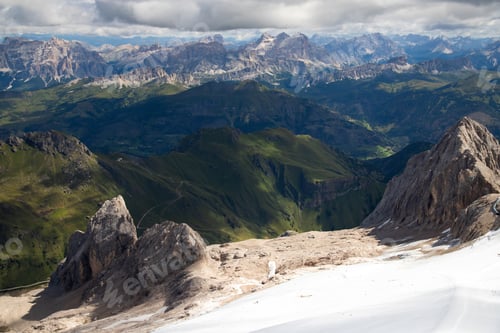 Preview: Marmolada Glacier, Dolomite Mountains, Italy.