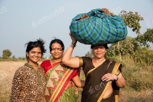 Preview: Indian farmer family in their farm