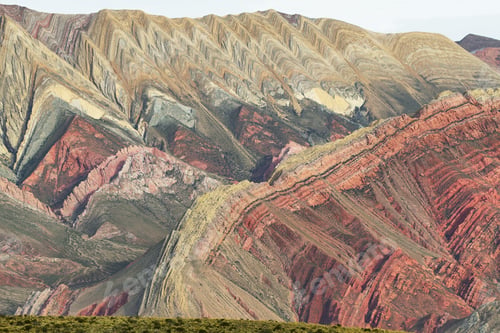 Preview: Multicolored mountain known as Serrania del Hornoca