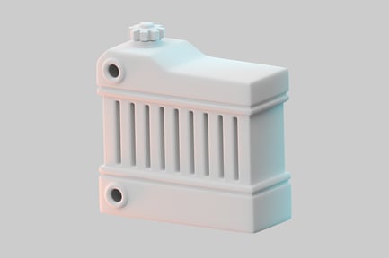 Preview: Vintage car radiator tank system