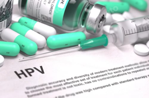 Preview: Diagnosis - Hpv - Human Papilloma Virus. Medical Report With Composition Of Medicaments - Light