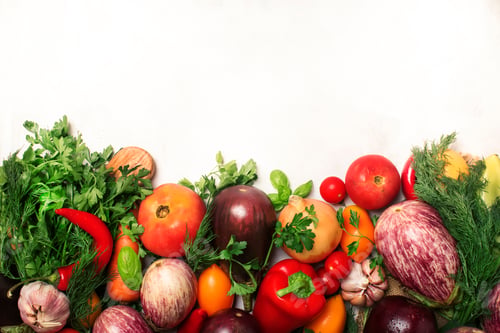 Preview: Healthy clean eating layout, vegetarian food and diet