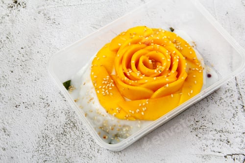 Preview: Freshly made Thai food called Thai Sticky Mango Rice