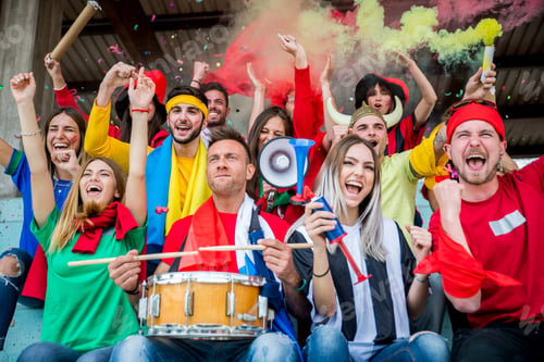 Preview: Football fans at the stadium