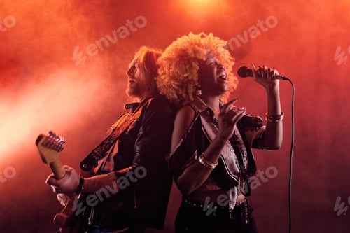 Preview: Music Band on Stage in Nightclub