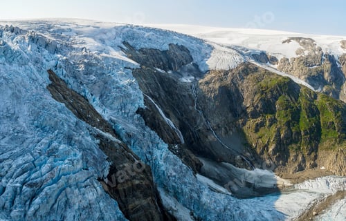 Preview: View to the Folgefonna Glacier from Reinanuten view point in Norway