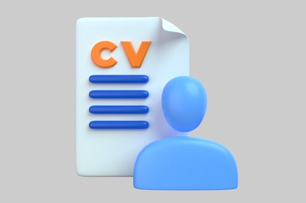 Vorschau: Moderner Lebenslauf mit Personensymbol