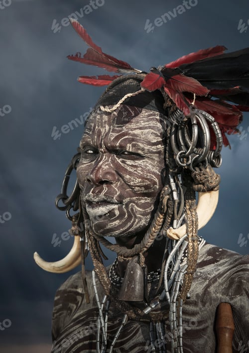 Preview: Man of the Mursi Tribe, Omo Valley, Ethiopia