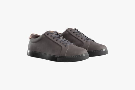 Preview: Suede Low-Top Sneakers - Gray