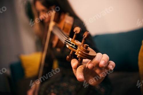 Preview: Adult Playing Violin