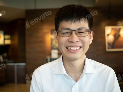 Preview: Businessman boss manager executive company office start up white shirt eyeglasses emotion feeling ha