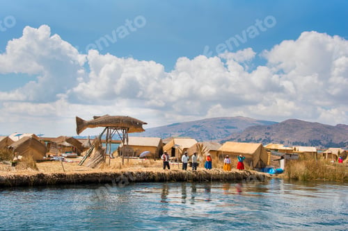 Preview: The floating and tourist Islands of lake Titicaca Puno Peru South America