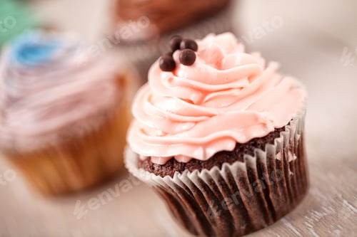 Preview: Selection of Colored Cupcakes