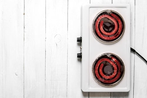 Preview: The concept of running heated electric cooker . Free space for text.