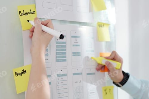 Preview: UI Designers Writing Down Ideas
