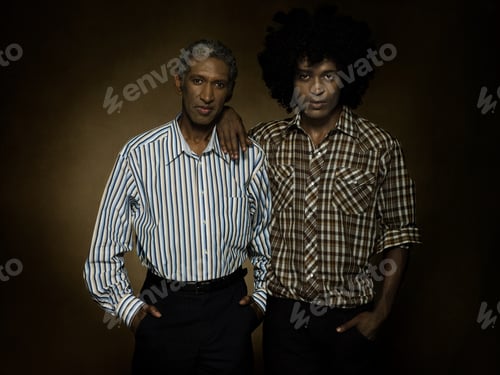 Preview: Portrait of a mature and young man