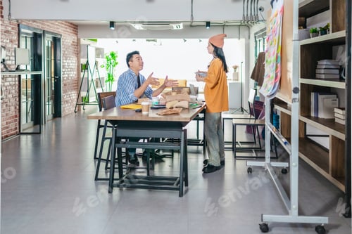 Preview: Startup Team Planning Product Development with Agile Task Board