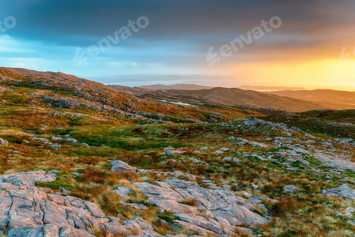 Preview: Glorious sunset from the top of the Bealach na Ba