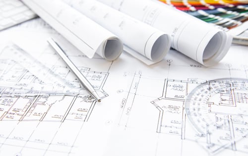 Preview: Architect workplace top view