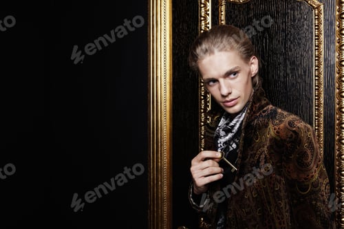 Preview: The man with a key about a door